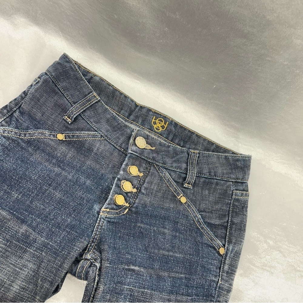 Bebe Vintage Low Rise Blue Jeans Size 27 - Picture 4 of 8